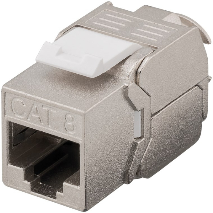 Goobay Keystone modul RJ45 CAT 8.1, STP, GHMT-certificeret 15,8 mm bred, crocodile typen, klemrække til IDC-montering (værktøjsfri) i gruppen COMPUTERTILBEHØR / Kabler og adaptere / Netværkskabler / Adaptere og samlemuffer hos TP E-commerce Nordic AB (C40180)