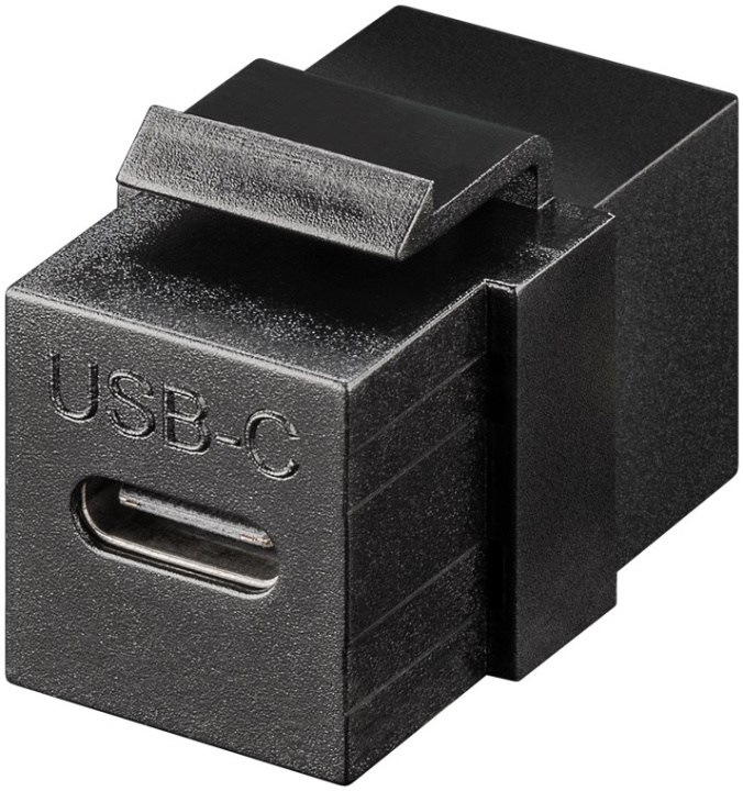 Goobay Keystone-modul USB-C™-stik, USB 3.2 Gen 2 (10 Gbit/s), sort USB-C™-hunstik > USB-C™-hunstik i gruppen COMPUTERTILBEHØR / Kabler og adaptere / Netværkskabler / Adaptere og samlemuffer hos TP E-commerce Nordic AB (C40181)