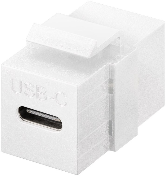 Goobay Keystone-modul USB-C™-stik, USB 3.2 Gen 2 (10 Gbit/s), hvid USB-C™-hunstik > USB-C™-hunstik i gruppen COMPUTERTILBEHØR / Kabler og adaptere / Netværkskabler / Adaptere og samlemuffer hos TP E-commerce Nordic AB (C40182)