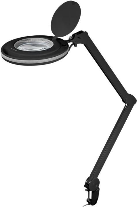 Goobay LED-luplampe med klemme, 9 W, sort 80-730 lm, dæmpbar, 127 mm krystalglaslinse, 1,75x forstørrelse, 3 dioptrier i gruppen HJEM, HUS & HAVE / Værktøj / Øvrigt værktøjer og tilbehør hos TP E-commerce Nordic AB (C40234)