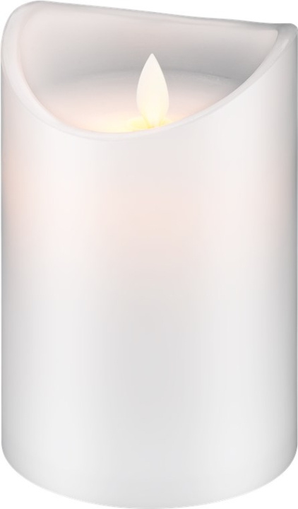 Goobay LED-stearinlys i voks, hvid, 10x15 cm smuk og sikker belysningsløsning til mange områder som f.eks. hus og loggia, kontorer eller skoler i gruppen HJEMMEELEKTRONIK / Lys / Anden belysning hos TP E-commerce Nordic AB (C40268)