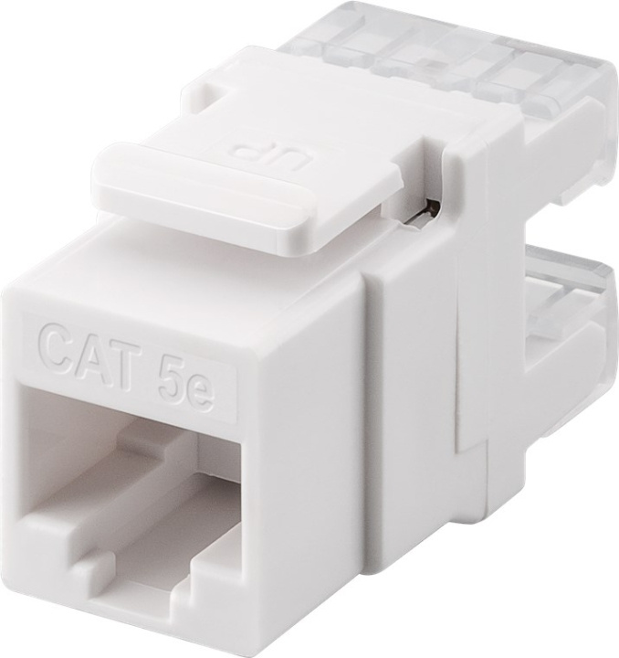 Goobay Keystone modul RJ45 CAT 5e, UTP, 100 MHz 20 mm bred, RJ45-stik (8P8C) i gruppen COMPUTERTILBEHØR / Kabler og adaptere / Netværkskabler / Adaptere og samlemuffer hos TP E-commerce Nordic AB (C40350)