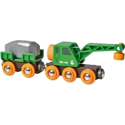 Brio World 33698 - Kranvagn i gruppen LEGETØJ, BØRN & BABY / Legetøj / Bygge legesager / Brio togbaner hos TP E-commerce Nordic AB (C40381)