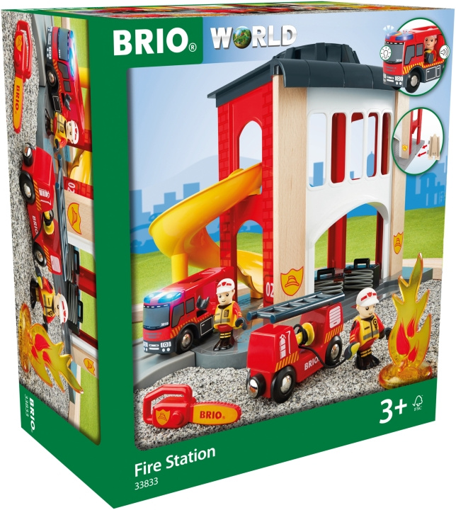 BRIO World 33833 - Brandstation i gruppen LEGETØJ, BØRN & BABY / Legetøj / Bygge legesager / Brio togbaner hos TP E-commerce Nordic AB (C40401)
