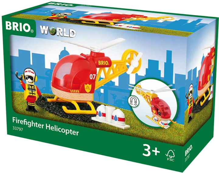 BRIO World 33797 - Räddningshelikopter i gruppen LEGETØJ, BØRN & BABY / Legetøj / Bygge legesager / Brio togbaner hos TP E-commerce Nordic AB (C40402)