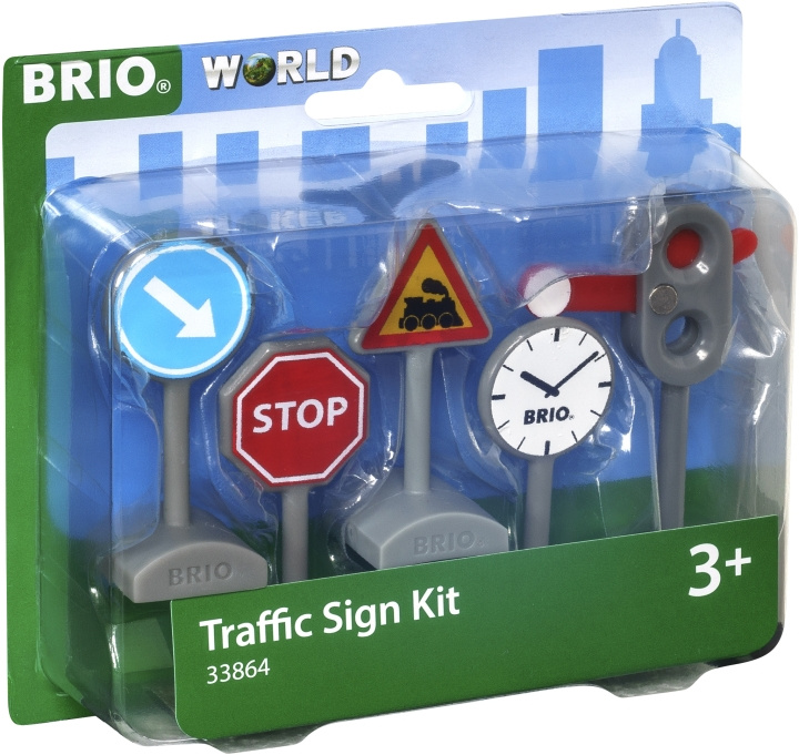 BRIO World 33864 - Set med trafikskyltar 5 st i gruppen LEGETØJ, BØRN & BABY / Legetøj / Bygge legesager / Brio togbaner hos TP E-commerce Nordic AB (C40405)