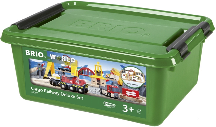 BRIO World 33097 - Frakt- och järnvägsset Deluxe i gruppen LEGETØJ, BØRN & BABY / Legetøj / Bygge legesager / Brio togbaner hos TP E-commerce Nordic AB (C40407)