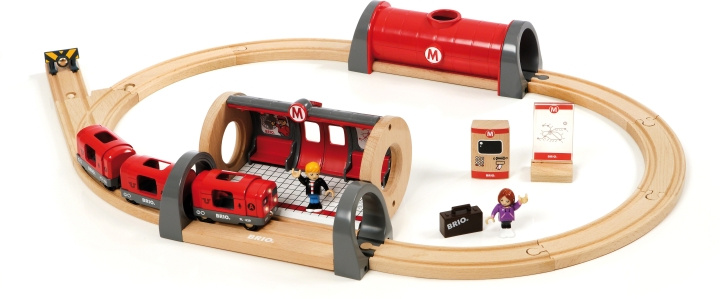 BRIO World 33513 - Tunnelbaneset i gruppen LEGETØJ, BØRN & BABY / Legetøj / Bygge legesager / Brio togbaner hos TP E-commerce Nordic AB (C40426)