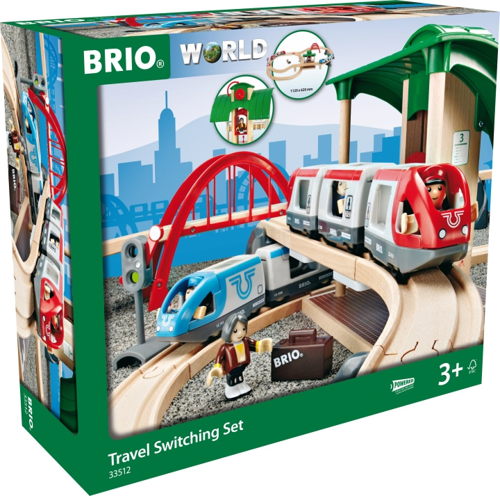 BRIO Railway 33512 Passagerartågset med växlar i gruppen LEGETØJ, BØRN & BABY / Legetøj / Bygge legesager / Brio togbaner hos TP E-commerce Nordic AB (C40430)