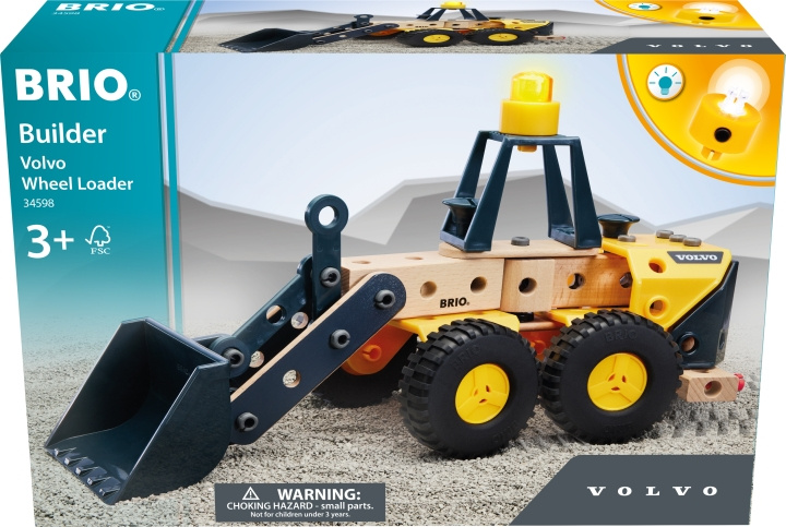 BRIO Builder 34598 - Volvo Hjullastare i gruppen LEGETØJ, BØRN & BABY / Legetøj / Bygge legesager / Klodser hos TP E-commerce Nordic AB (C40439)
