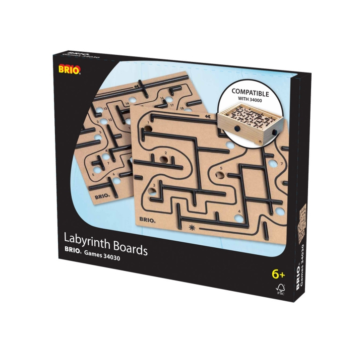 BRIO Games 34030 - Labyrintplattor i gruppen LEGETØJ, BØRN & BABY / Legetøj / Brætspil / Familiespil hos TP E-commerce Nordic AB (C40484)