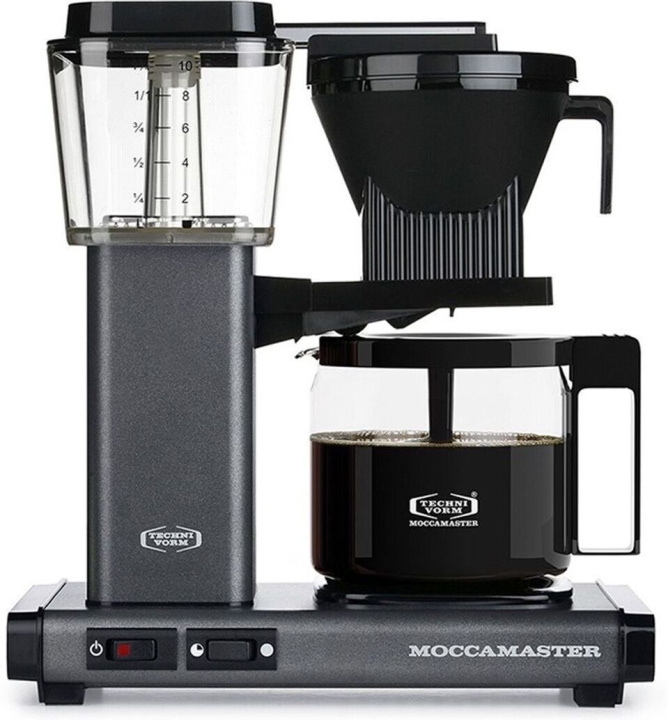 Moccamaster Automatic -kaffebryggare, stengrå i gruppen HJEM, HUS & HAVE / Husholdningsapparater / Kaffe og espresso / Kaffemaskiner hos TP E-commerce Nordic AB (C40892)