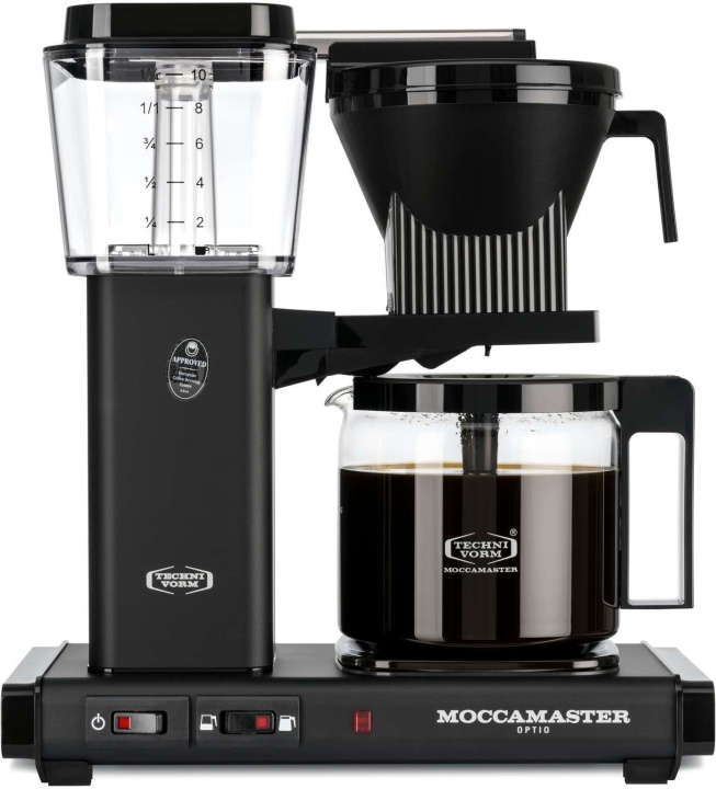Moccamaster Optio -kahvinkeitin, mattamusta i gruppen HJEM, HUS & HAVE / Husholdningsapparater / Kaffe og espresso / Kaffemaskiner hos TP E-commerce Nordic AB (C40903)