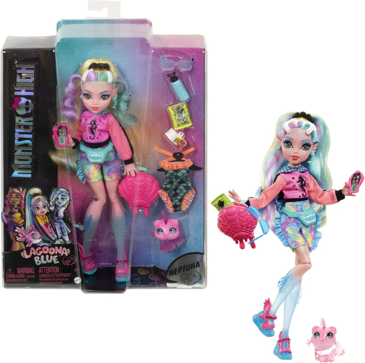 Monster High Core Lagoona Blue -muotinukke i gruppen LEGETØJ, BØRN & BABY / Legetøj / Docks og tilbehør hos TP E-commerce Nordic AB (C40936)
