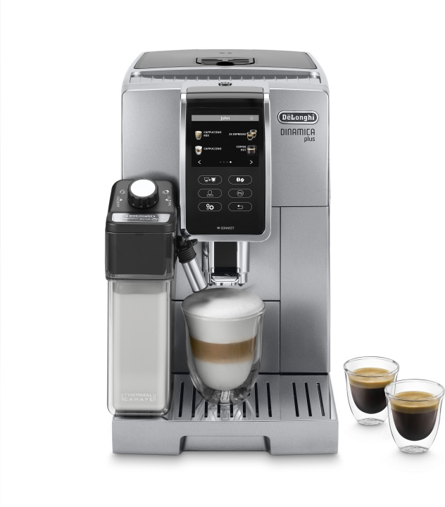 DeLonghi Dinamica Plus ECAM370.95.S -kahviautomaatti i gruppen HJEM, HUS & HAVE / Husholdningsapparater / Kaffe og espresso / Kaffemaskiner hos TP E-commerce Nordic AB (C40959)