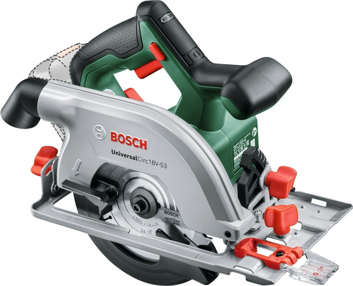 Bosch Power Tools Bosch UniversalCirc 18V-53 akkupyöräsaha, solo i gruppen HJEM, HUS & HAVE / Værktøj / Sager hos TP E-commerce Nordic AB (C40962)