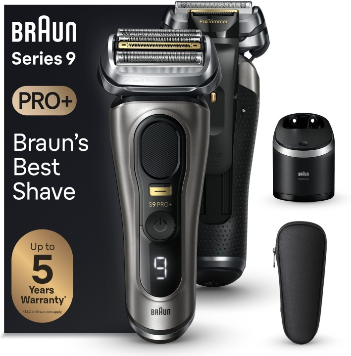 Braun Series 9 PRO+ 9565cc -parranajokone puhdistusasemalla i gruppen SKØNHED & HELSE / Hår og styling / Barbering og trimning / Barbermaskiner hos TP E-commerce Nordic AB (C40984)