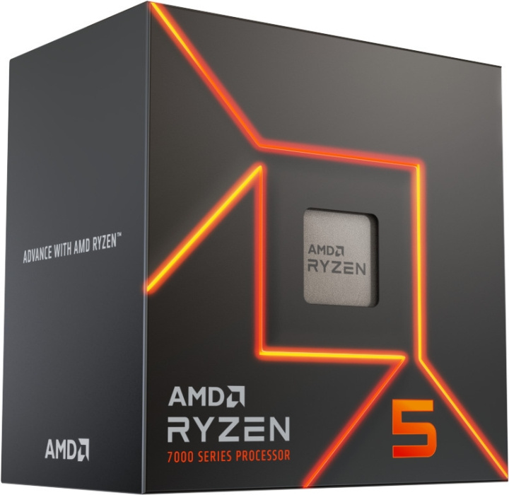 AMD Ryzen 5 7600 -prosessori AM5 -kantaan i gruppen COMPUTERTILBEHØR / Computerkomponenter / Processorer hos TP E-commerce Nordic AB (C41101)
