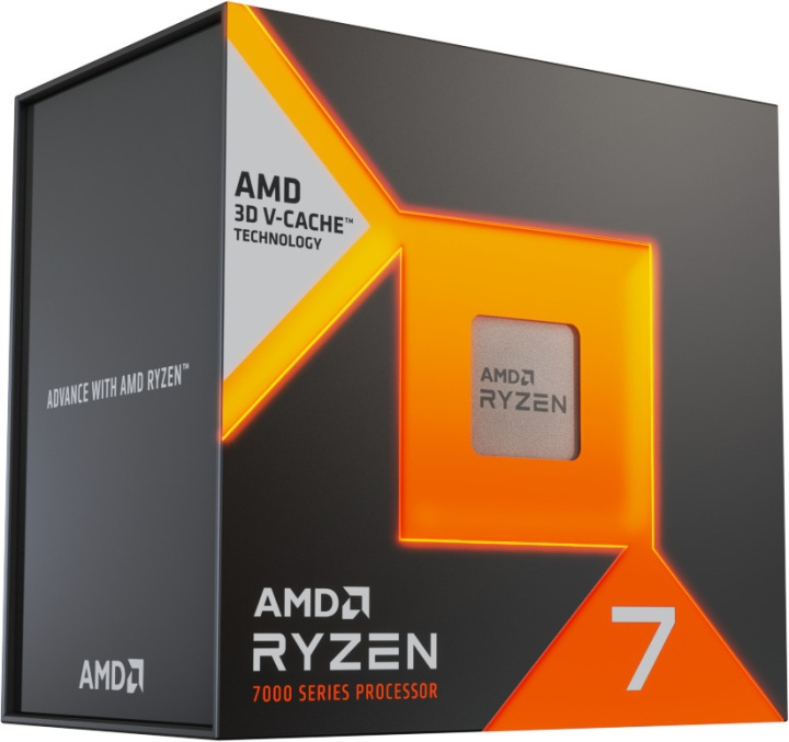 AMD Ryzen 7 7800X3D -prosessori AM5 -kantaan i gruppen COMPUTERTILBEHØR / Computerkomponenter / Processorer hos TP E-commerce Nordic AB (C41108)