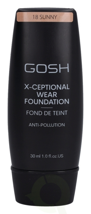 Gosh X-Ceptional Wear Foundation Long Lasting Makeup 30 ml 18 Sunny i gruppen SKØNHED & HELSE / Makeup / Makeup ansigt / Foundation hos TP E-commerce Nordic AB (C41476)