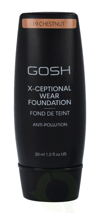 Gosh X-Ceptional Wear Foundation Long Lasting Makeup 30 ml 19 Chestnut i gruppen SKØNHED & HELSE / Makeup / Makeup ansigt / Foundation hos TP E-commerce Nordic AB (C41481)