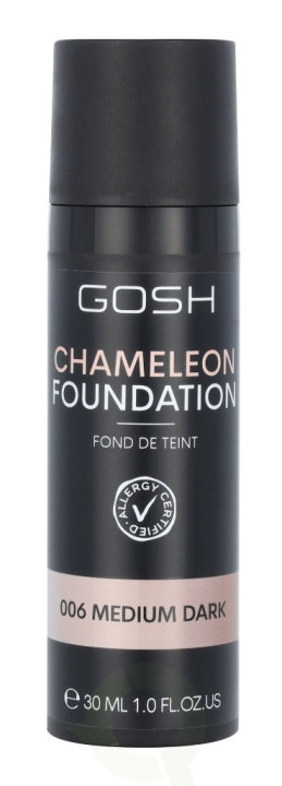 Gosh Chameleon Foundation 30 ml 006 Medium Dark i gruppen SKØNHED & HELSE / Makeup / Makeup ansigt / Foundation hos TP E-commerce Nordic AB (C41495)