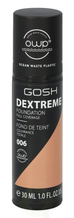 Gosh Dextreme Full Coverage Foundation 30 ml 006 Honey i gruppen SKØNHED & HELSE / Makeup / Makeup ansigt / Foundation hos TP E-commerce Nordic AB (C41499)