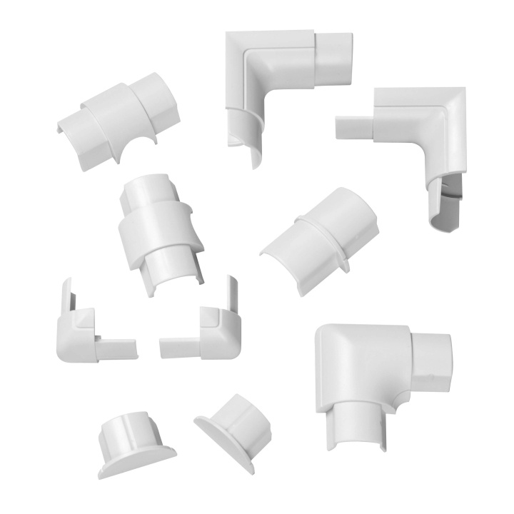 D-LINE Adapter Kit 30x15mm 10 Dele Hvid i gruppen HJEMMEELEKTRONIK / Kabler og adaptere / Kabelhåndtering hos TP E-commerce Nordic AB (C41969)