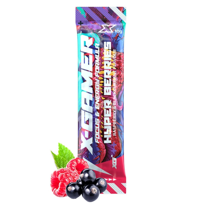 X-Gamer X-Shotz Hyper Berries 10g i gruppen COMPUTERTILBEHØR / GAMING / Energidrikke for gamere hos TP E-commerce Nordic AB (C41992)