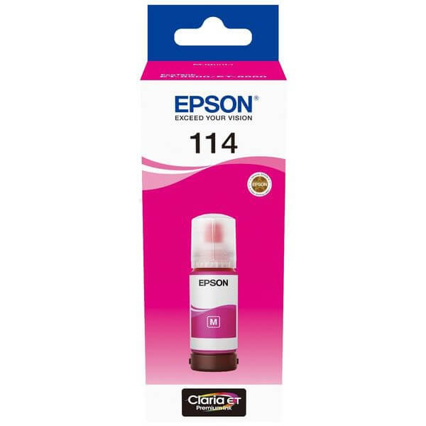 Epson Ink C13T07B340 114 Magenta Ecotank i gruppen COMPUTERTILBEHØR / Printere og tilbehør / Blæk og toner / Blækpatroner / Epson hos TP E-commerce Nordic AB (C42036)