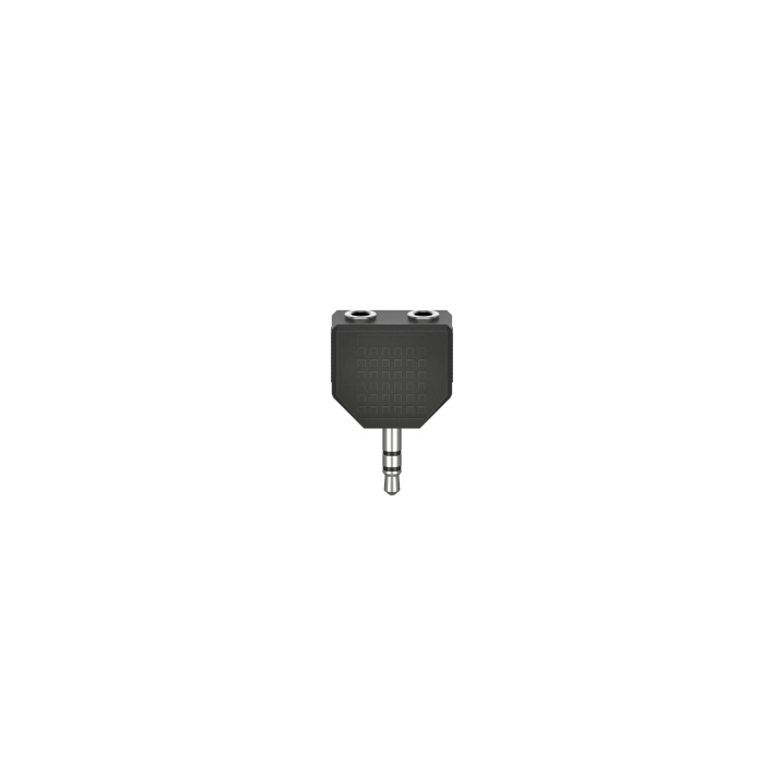 Hama Adapter Audio 2x3.5mm- 3.5mm 2xHona-Hane Svart i gruppen HJEMMEELEKTRONIK / Kabler og adaptere / Audio Analog / Adaptere hos TP E-commerce Nordic AB (C42073)