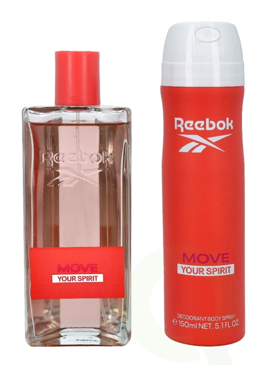 Reebok Move Your Spirit Women Giftset 250 ml, Edt Spray 100ml/Body Spray 150ml i gruppen SKØNHED & HELSE / Gaveæske / Gaveæske til hende hos TP E-commerce Nordic AB (C42303)