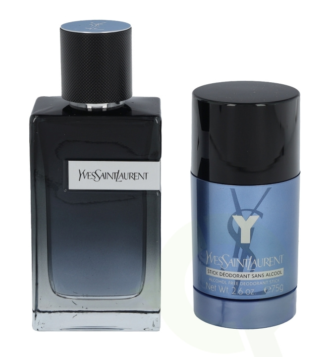 Yves Saint Laurent YSL Y For Men Giftset 175 ml, Edp Spray 100ml/Deo Stick 75gr i gruppen SKØNHED & HELSE / Gaveæske / Gaveæske til ham hos TP E-commerce Nordic AB (C42374)
