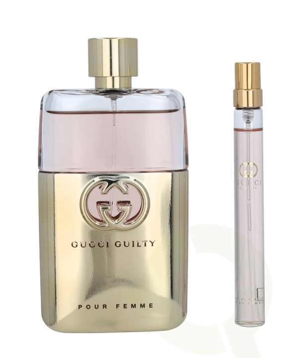 Gucci Guilty Pour Femme Giftset 100 ml, Edp Spray 90ml/Edp Spray 10ml i gruppen SKØNHED & HELSE / Gaveæske / Gaveæske til hende hos TP E-commerce Nordic AB (C42439)