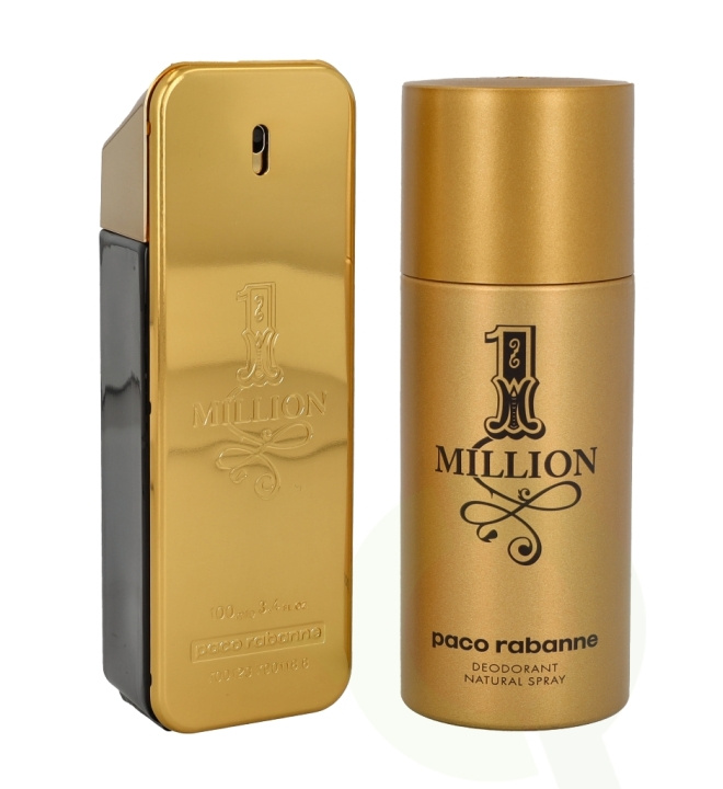 Paco Rabanne 1 Million Giftset 250 ml, Edt spray 100ml/Deo Spray 150ml i gruppen SKØNHED & HELSE / Gaveæske / Gaveæske til ham hos TP E-commerce Nordic AB (C42528)