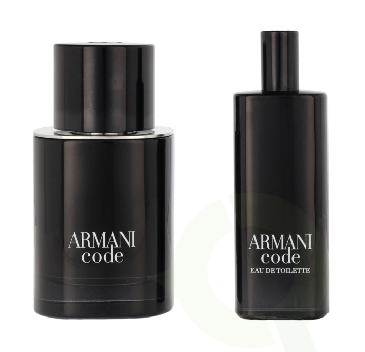 Armani Code Pour Homme Giftset 65 ml, Edt Spray 50ml/Edt Spray 15ml i gruppen SKØNHED & HELSE / Duft & Parfume / Parfume / Parfume til ham hos TP E-commerce Nordic AB (C42563)