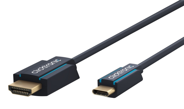 ClickTronic Adapterkabel från USB-C™ till HDMI™ Premiumkabel | USB-C™-kontakt HDMI™-kontakt | 1,0 m | 4K @ 60 Hz i gruppen HJEMMEELEKTRONIK / Kabler og adaptere / HDMI / Kabler hos TP E-commerce Nordic AB (C42669)