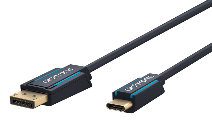 ClickTronic Adapterkabel från USB-C™ till DisplayPort™ Premiumkabel | USB-C™-kontakt DisplayPort™-kontakt | 1,0 m | 4K @ 60 Hz i gruppen COMPUTERTILBEHØR / Kabler og adaptere / DisplayPort / Kabler hos TP E-commerce Nordic AB (C42672)