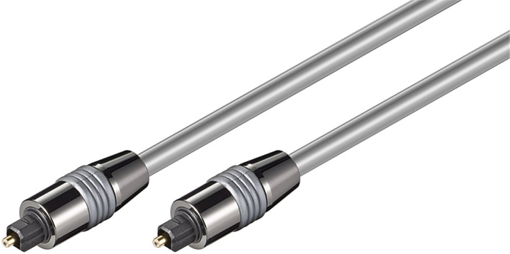 Goobay Toslink-kabel 6 mm med metalstik Toslink-hanstik > Toslink-hanstik, ø 6 mm, 1 m i gruppen HJEMMEELEKTRONIK / Kabler og adaptere / Audio Digital hos TP E-commerce Nordic AB (C42705)