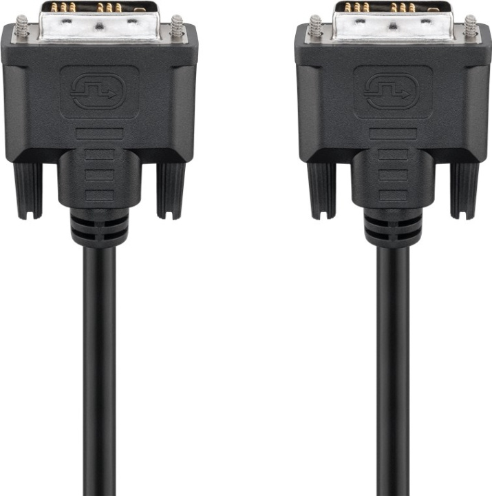 Goobay DVI-D Full HD-kabel Single Link, forniklet DVI-D-stik enkelt link (18 + 1 ben) > DVI-D-stik enkelt link (18 + 1 ben), 2 m i gruppen COMPUTERTILBEHØR / Kabler og adaptere / DVI / Kabler hos TP E-commerce Nordic AB (C42731)