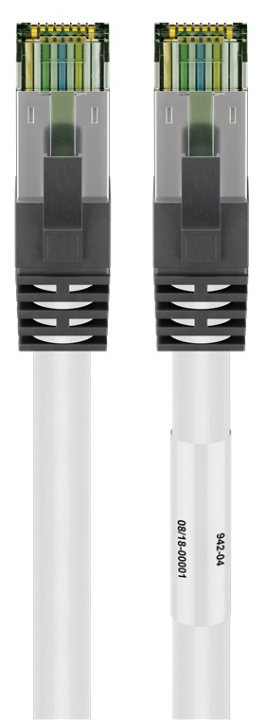 Goobay RJ45 (CAT 6A, 500 MHz) patchkabel med CAT 8.1 S/FTP råkabel, hvid 99,9 % iltfri kobberleder (OFC), AWG 24, halogenfri kabelkappe (LSZH), 7.5 m i gruppen COMPUTERTILBEHØR / Kabler og adaptere / Netværkskabler / Cat8 hos TP E-commerce Nordic AB (C42881)