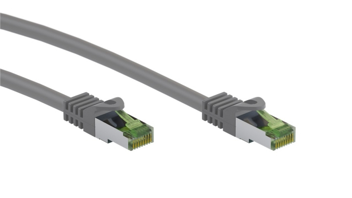 Goobay RJ45 netværkskabel med CAT 8.1 S/FTP råkabel, AWG 26, grå kobberleder, LSZH halogenfri kabelkappe, RJ45-stik (CAT 6A), 7.5 m i gruppen COMPUTERTILBEHØR / Kabler og adaptere / Netværkskabler / Cat8 hos TP E-commerce Nordic AB (C43058)