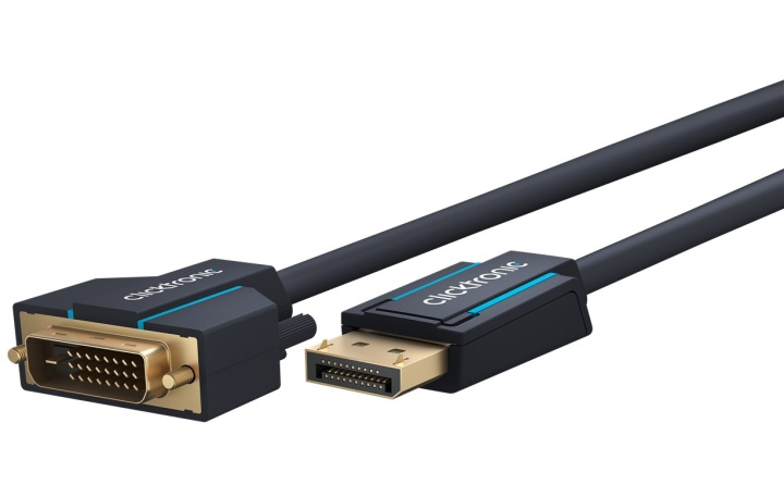 ClickTronic Adapterkabel för aktiv DisplayPort™ till DVI-D Premiumkabel | 1x DisplayPort™-kontakt >> 1x DVI-D-kontakt | 1,0 m | WUXGA @ 60 Hz i gruppen COMPUTERTILBEHØR / Kabler og adaptere / DisplayPort / Kabler hos TP E-commerce Nordic AB (C43439)