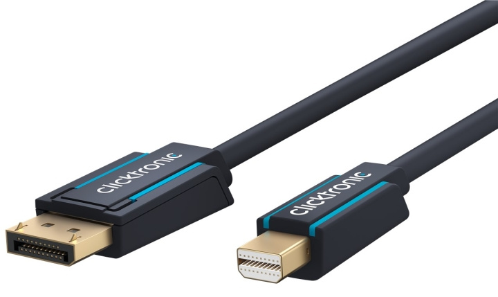 ClickTronic Adapterkabel för DisplayPort™ till mini DisplayPort™ premiumkabel | DisplayPort™-kontakt mini DisplayPort™-kontakt | 1,0 m | UHD 4K @ 60 Hz i gruppen COMPUTERTILBEHØR / Kabler og adaptere / DisplayPort / Kabler hos TP E-commerce Nordic AB (C43443)