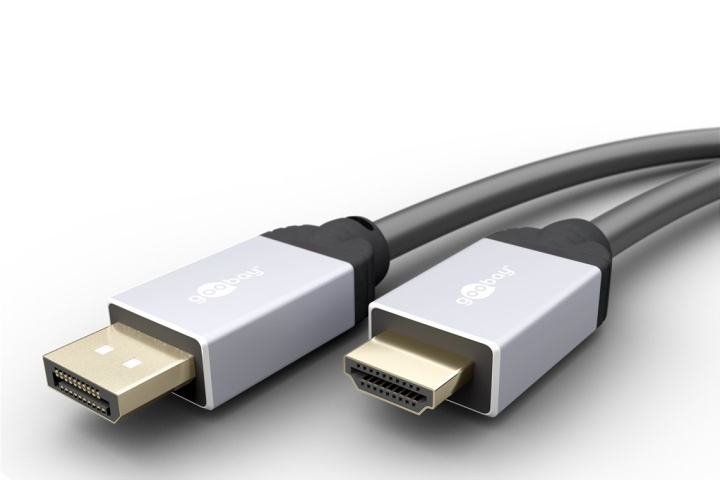 Goobay DisplayPort™/Højhastigheds HDMI™ adapterkabel DisplayPort™ stik > HDMI™ stik (type A), 1 m i gruppen COMPUTERTILBEHØR / Kabler og adaptere / DisplayPort / Kabler hos TP E-commerce Nordic AB (C43445)