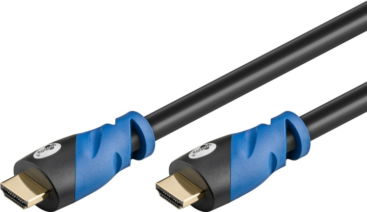 Goobay Premium højhastigheds HDMI™-kabel med Ethernet, certificeret HDMI™ stik (type A) > HDMI™-hanstik (type A), 0.5 m i gruppen HJEMMEELEKTRONIK / Kabler og adaptere / HDMI / Kabler hos TP E-commerce Nordic AB (C43456)