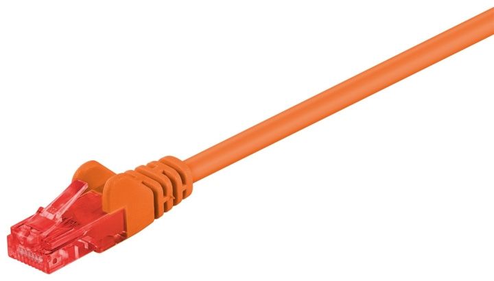 Goobay Netværkskabel CAT 6, U/UTP, orange kobberbeklædt aluminiumleder (CCA), 0.25 m i gruppen COMPUTERTILBEHØR / Kabler og adaptere / Netværkskabler / Cat6 hos TP E-commerce Nordic AB (C43564)