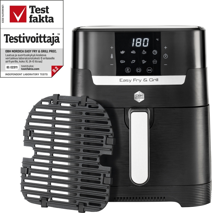 OBH Nordica Easy Fry & Grill Precision Airfryer med grillfunktion, Svart i gruppen HJEM, HUS & HAVE / Husholdningsapparater / Airfryers & Friture hos TP E-commerce Nordic AB (C43778)