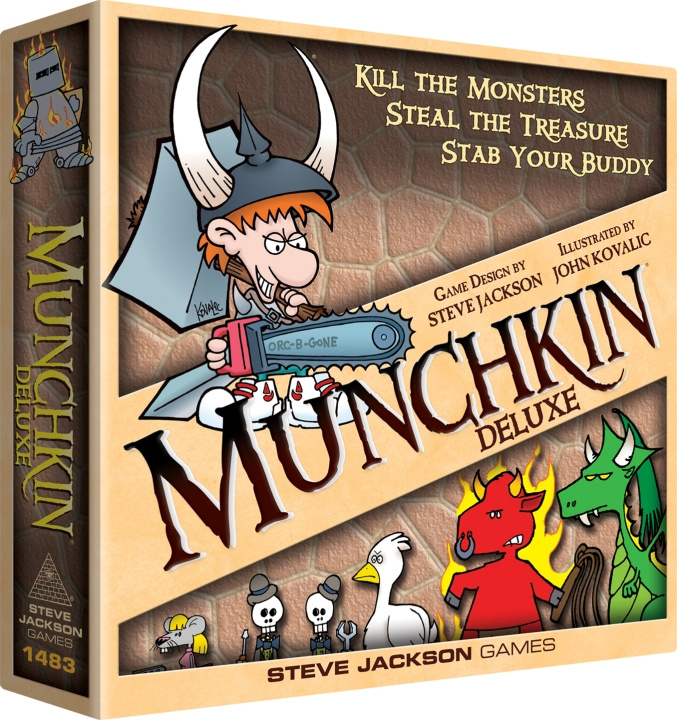 Munchkin Deluxe Strategispel (ENG) i gruppen LEGETØJ, BØRN & BABY / Legetøj / Brætspil / Familiespil hos TP E-commerce Nordic AB (C43850)