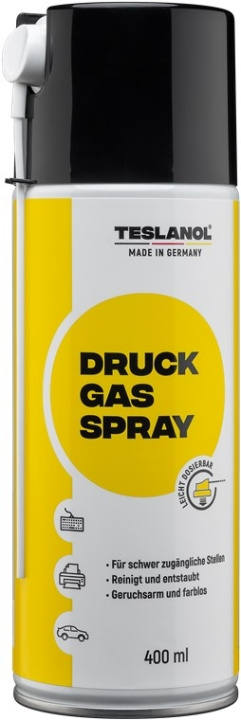 Teslanol Tryckluftsspray för rengöring och avdamning av elektroniska och finmekaniska apparater – 400 ml billede